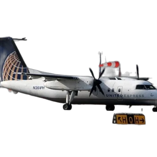 united, express, airplane, snowy transparent PNG cut-out