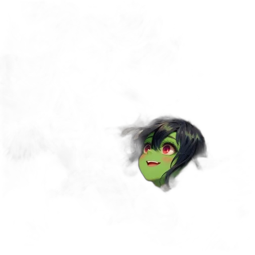 mask, staff, face, creature transparent PNG cut-out