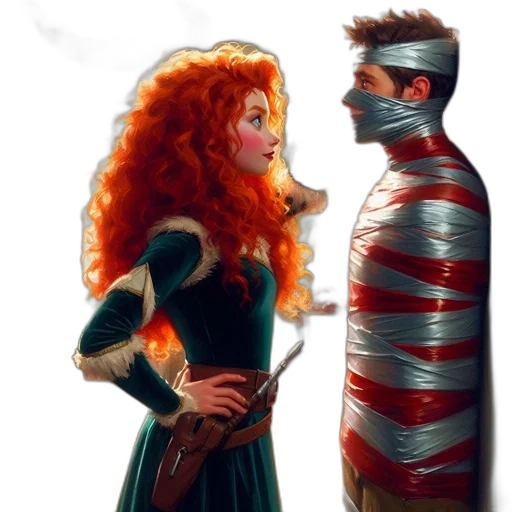 comic book art, concept art, fantasy art, cartoon transparent PNG cut-out