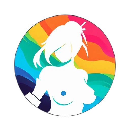 staff, umbrella, hair, dress transparent PNG cut-out