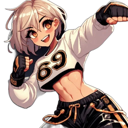 jacket, staff, weapon, robot transparent PNG cut-out