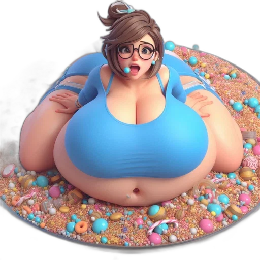food, 3d render, concept art, cartoon transparent PNG cut-out