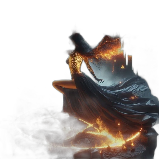 dragon, sword, mask, weapon transparent PNG cut-out