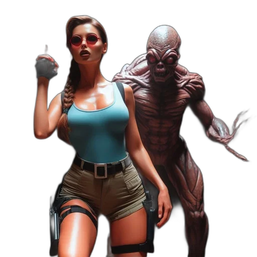 concept art, comic book art, cyberpunk, fantasy art transparent PNG cut-out