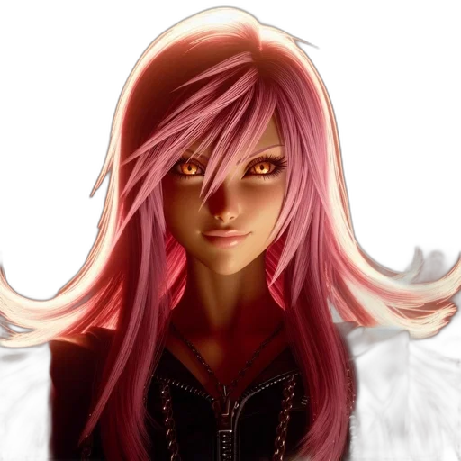 face, fantasy art, anime, photorealistic transparent PNG cut-out