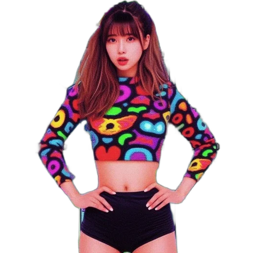 jacket, vaporwave, oil painting, pixel art transparent PNG cut-out