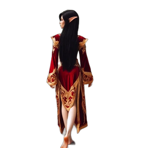 dress, mask, staff, concept art transparent PNG cut-out