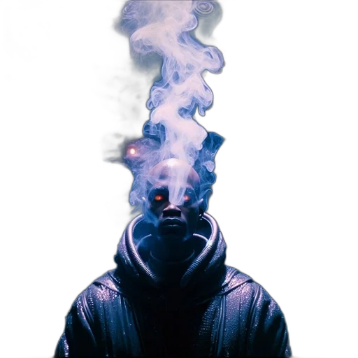 mask, jacket, face, staff transparent PNG cut-out