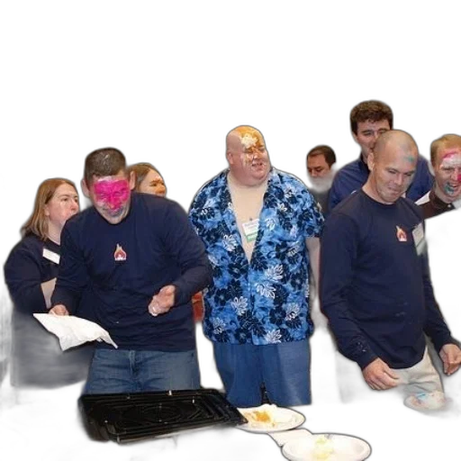 staff, jacket, mask, food transparent PNG cut-out