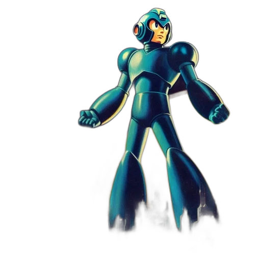 robot, concept art, 3d render, comic book art transparent PNG cut-out
