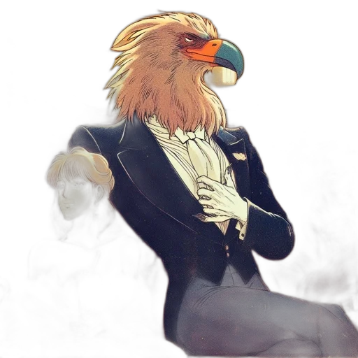 animal, jacket, mask, watercolor transparent PNG cut-out