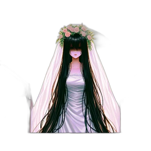 dress, crown, hair, mask transparent PNG cut-out