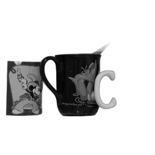 3d render, three, mugs, cartoon transparent PNG cut-out