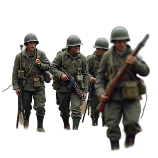 weapon, staff, hat, jacket transparent PNG cut-out