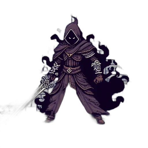 staff, mask, creature, jacket transparent PNG cut-out
