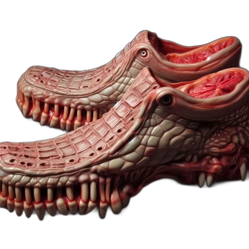 shoes, mask, dragon, creature transparent PNG cut-out