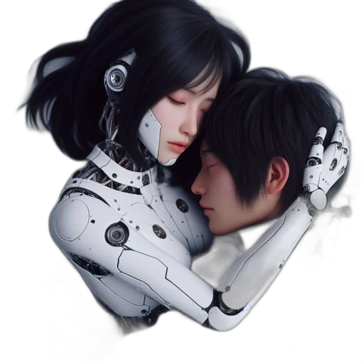 robot, mask, face, cyberpunk transparent PNG cut-out