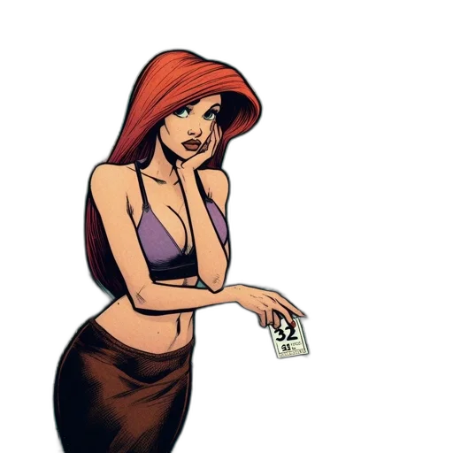 jewelry, dress, comic book art, cartoon transparent PNG cut-out