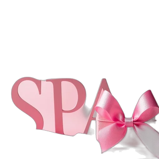 3d render, spa, party, text transparent PNG cut-out