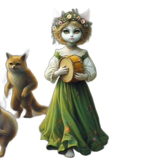 concept art, fantasy art, 3d render, oil painting transparent PNG cut-out