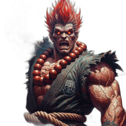 creature, hair, staff, concept art transparent PNG cut-out