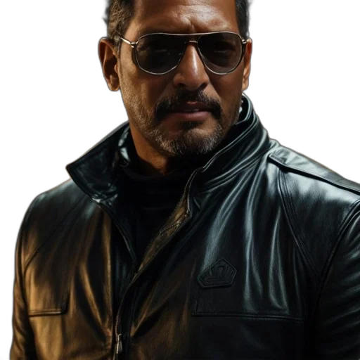 jacket, face, photorealistic, serious transparent PNG cut-out