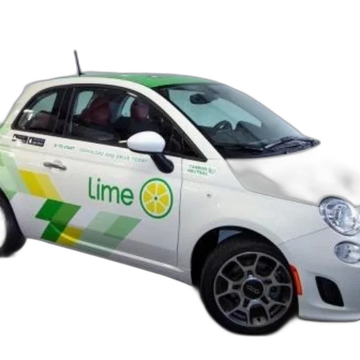 car, 3d render, white, green transparent PNG cut-out