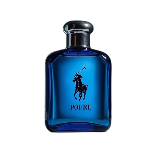 bottle, dragon, blue, polo transparent PNG cut-out