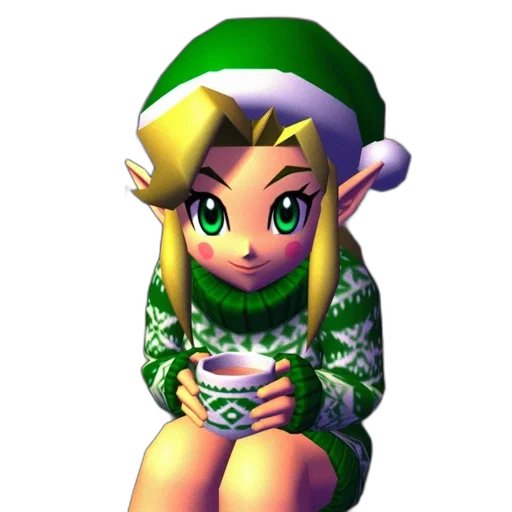 dress, hat, pixel art, 3d render transparent PNG cut-out