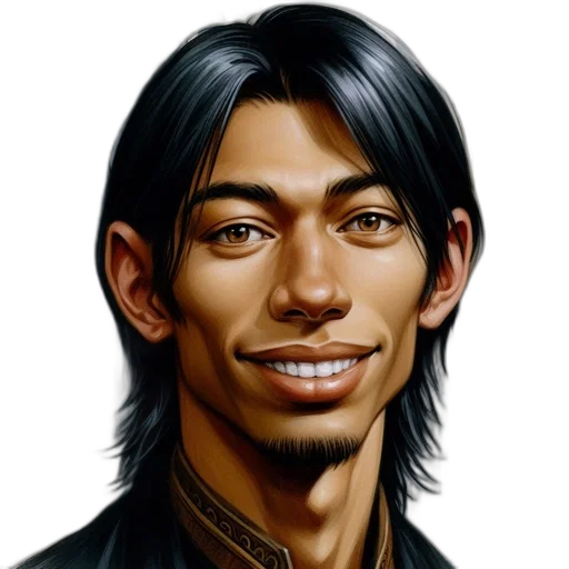 face, staff, jacket, photorealistic transparent PNG cut-out