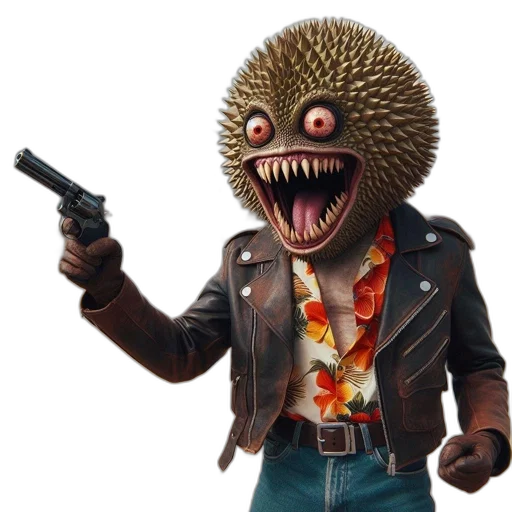 creature, mask, animal, jacket transparent PNG cut-out