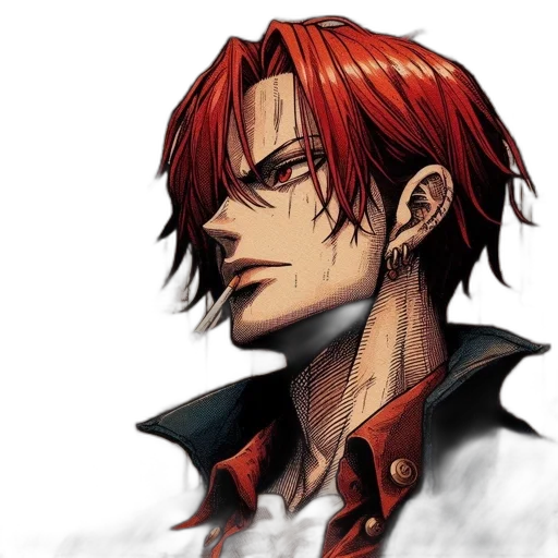 face, staff, jacket, concept art transparent PNG cut-out