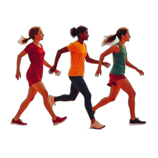 walk, life, flyer, shows transparent PNG cut-out