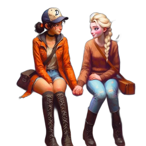 jacket, hat, concept art, pixel art transparent PNG cut-out