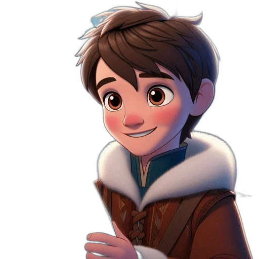 jacket, face, staff, cartoon transparent PNG cut-out