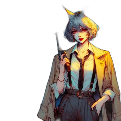 staff, jacket, weapon, sword transparent PNG cut-out
