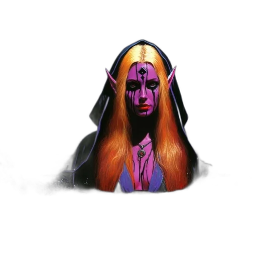 mask, hair, face, creature transparent PNG cut-out