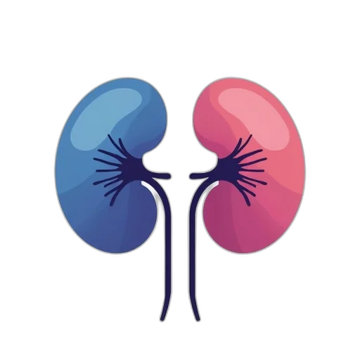 flower, stylized, illustration, kidney transparent PNG cut-out
