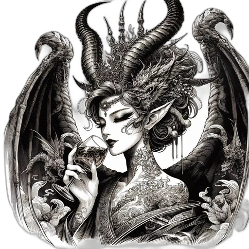 dragon, fantasy art, concept art, comic book art transparent PNG cut-out