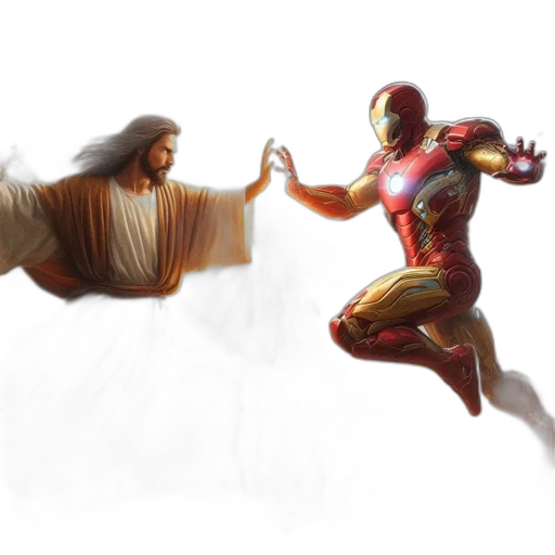concept art, comic book art, fantasy art, 3d render transparent PNG cut-out