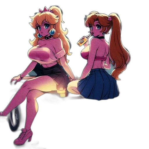 dress, concept art, anime, cartoon transparent PNG cut-out