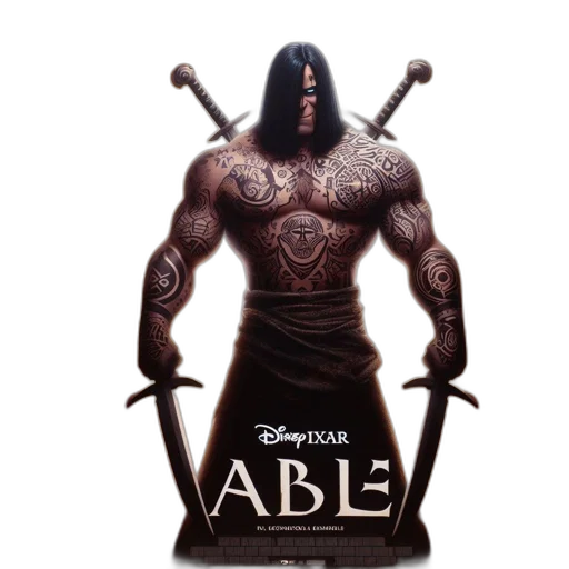 concept art, fantasy art, comic book art, 3d render transparent PNG cut-out