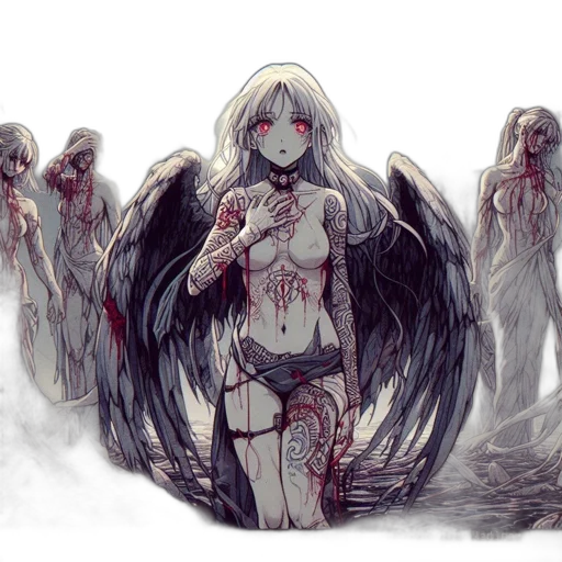 concept art, fantasy art, anime, comic book art transparent PNG cut-out