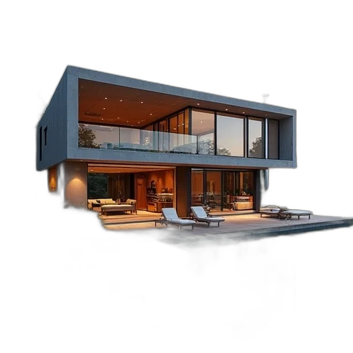 building, furniture, 3d render, photorealistic transparent PNG cut-out
