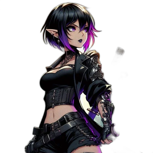 weapon, jacket, dress, staff transparent PNG cut-out