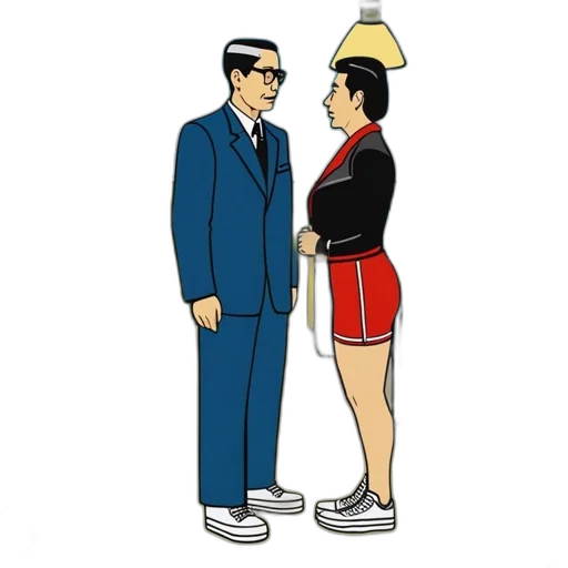 staff, jacket, dress, mask transparent PNG cut-out