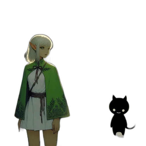 staff, creature, mask, jacket transparent PNG cut-out