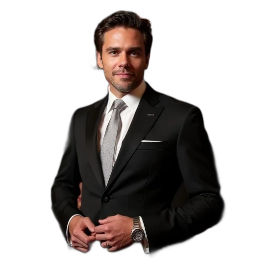 staff, jacket, face, photorealistic transparent PNG cut-out
