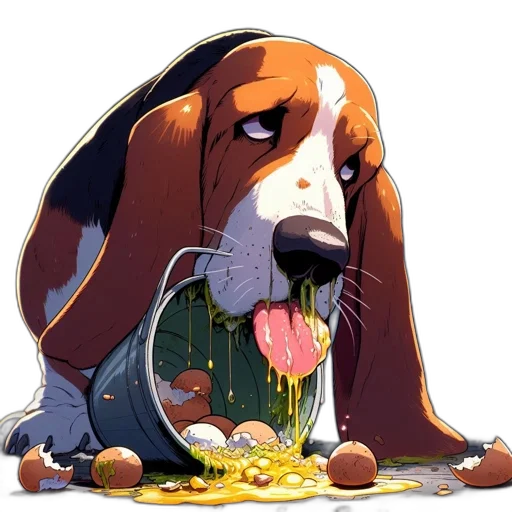 food, animal, concept art, photorealistic transparent PNG cut-out
