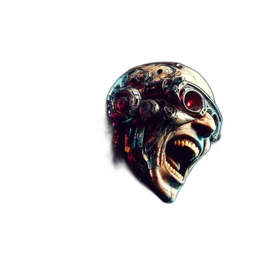 mask, face, creature, robot transparent PNG cut-out